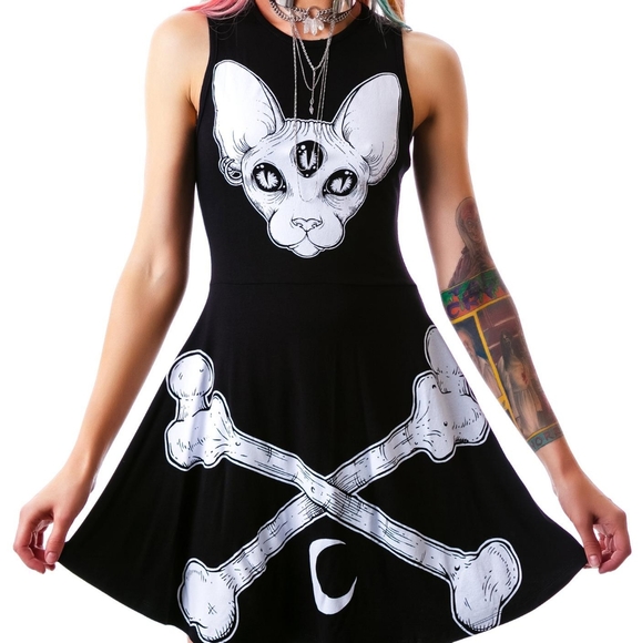 Killstar Dresses & Skirts - KILLSTAR Third Eye Skater Dress
